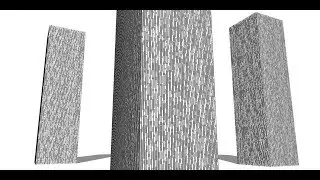 3d modeling a random pattern facade using Sketchup