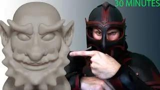 Sculpt a Dwarf bust - ZBrush 30 minute Speed Sculpt - Lord Azmore