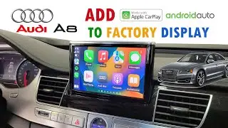 ADD APPLE CARPLAY ANDROID AUTO 2016 AUDI A8 Factory Screen GOOGLE MAPS WAZE SPOTIFY USB MULTIMEDIA