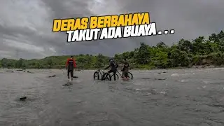 Deras Berbahaya, Bawa Sepeda Takut Ada Buaya
