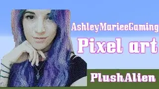 Minecraft Pixel Art SpeedBuild | AshleyMarieeGaming