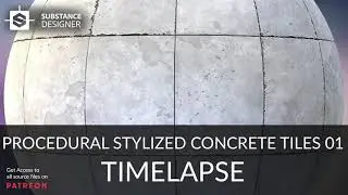 Substance Designer - Concrete Tiles 01