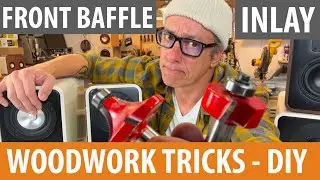 Built-in Flush Mounted Front Baffle | DIY | Inlay Woodworking Router Tips for Speaker Build