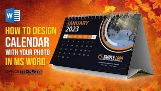 How to Design Calendar in MS Word | Personalized Month Calendar | DIY Tutorial