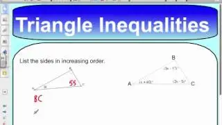 Triangle Side Inequality Theorem