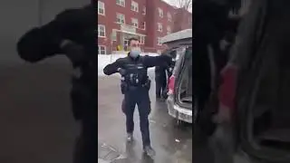 Canadian Police Handcuff Old Man for Honking his Horn in Support of the Freedom Convoy