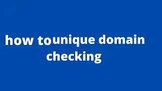 How To Find A Unique Domain Name For Your Website  | Bangla Toutorial 2021