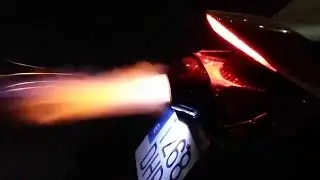 CBR 600 F4 I Exhaust Flames  Two brothers