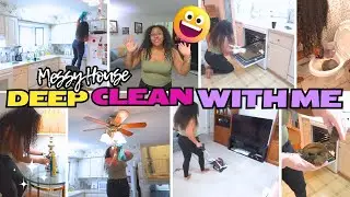 DEEP CLEAN WITH ME: CARPET, CABINETS, FAN, OVEN : CLEANING MOTIVATION FOR MESSY HOMES!