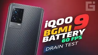 iQOO 9 BGMI Battery Drain Test with 60FPS BGMI Gameplay Recording