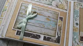 PAGE No 8. TUTORIAL | Life stories- Mintay by Karola | 8x8 | pop up scrapbook