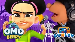 🦴Ruxley's Sturdy Bones Song | OmoBerry & Friends | Kids Halloween Skeletal System STEM Learning Song
