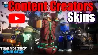 ОБЗОР НОВОГО ОБНОВЛЕНИЯ В TDS! CONTENT CREATORS SKINS | Roblox TDS