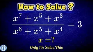 An Inspirational Olympiad Math Algebra Problem | Easy Solution | Find X