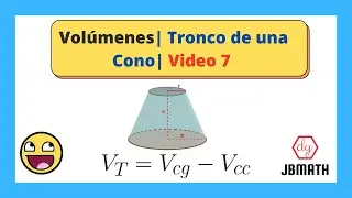 Como calcular el volumen del Tronco de un cono super fácil