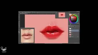 How to draw lip - Digital painting [photoshop]