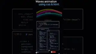 Waves Animation In html and css. 