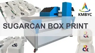 KMBYC Sugarcane box printer lunch box hamburger box with plateless printing