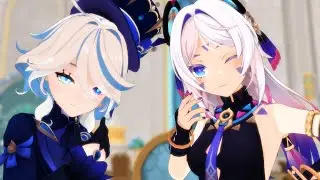 Furina x Citlali Burning Desires [Genshin Impact MMD]