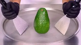 Avocado — Ice Cream Rolls | Satisfying Visual ASMR