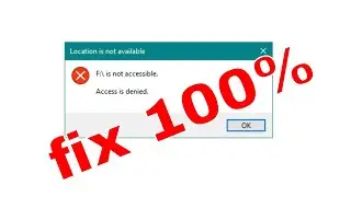 Fix - drive Access denied - Hard disk is not accessible