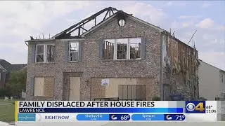 3 homes damaged, family displaced after fire in Lawrence