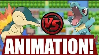 Cyndaquil VS Totodile ANIMATION - EnderQuils