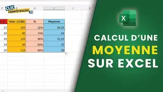 Calculer une moyenne (en 2 min) sur Excel