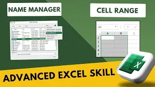 Excel Guide: Name Manager vs. Cell Range | How to Use & Define Names in Formulas | Be10x