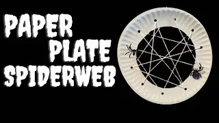 Super EASY Paper Plate Spider Web Halloween Craft for Kids!