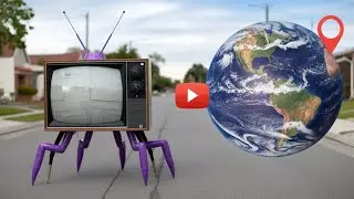 Discovering the Purple TV Creature on Google Earth!