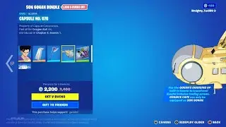 New Dragon ball z cosmetics Fortnite