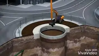 Precast Shaft Installation - تركيب بيارات صرف ضخمة سابقة الصب