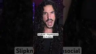 Slipknot - Psychosocial in 7 styles #shorts #slipknot #linkinpark #hanson