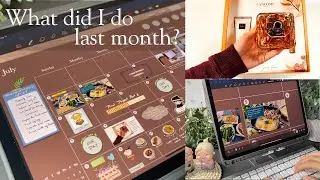 *(ASMR)* WHAT DID I DO LAST MONTH? GoodNotes5 🖊 *Free Templates & Stickers*