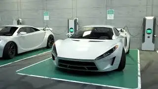 3D видеоролик про систему зарядок электроавтомобилей - портфолио 3d-video.by
