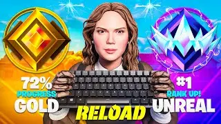 Gold to Unreal Solo SPEEDRUN.. (Fortnite Reload)
