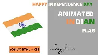 Waving Flag Animation Effects - HTML CSS | INDIAN FLAG