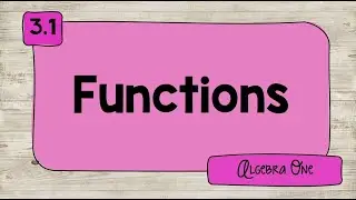 3.1 Functions