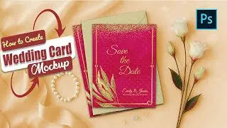 How to Create a Wedding Card Mockup in Photoshop | Step-by-Step Photoshop Tutorial | Quick Fixup