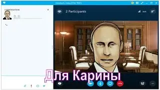 Поздравление с днём рождения для Карины от Путина по скайпу