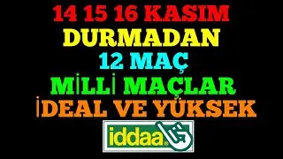 MİLLİ MAÇLARLA MESAİ DEVAM ! 15 KASIM VE 16 KASIM 2024 İDDAA TAHMİNLERİ