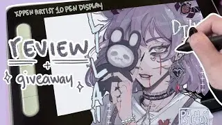 XPPen artist 10 pen display (2nd gen) 🦷 review, giveaway + DTIYS!!