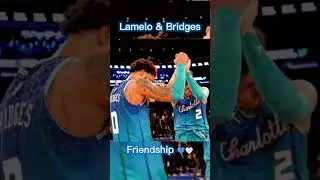 Lamelo and Bridges 💙🤍 #shorts