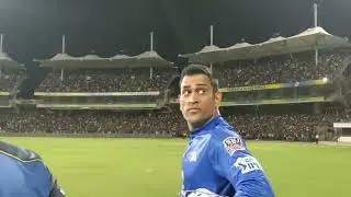 Ms dhoni walking to stadium clip||