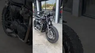 All Black Triumph Bonneville T120 | Zard Exhaust Sound 