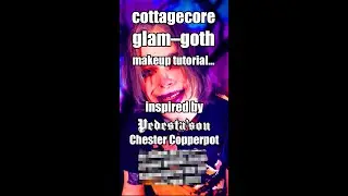 Cottagecore Glam-Goth makeup tutorial with Mannequin