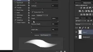 Photoshop - Pincel Brush com textura de lápis / chalk