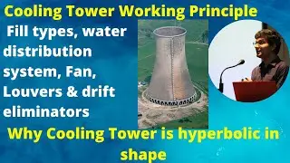 Cooling Tower components and Function in Hindi | Cooling tower working principle in Hindi