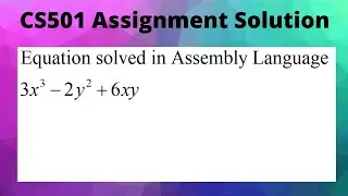 Equation Solved: "z=3*x*x*x - 2*y*y + 6*x*y" in 8088 Assembly Language | Reverse assembly of SRC